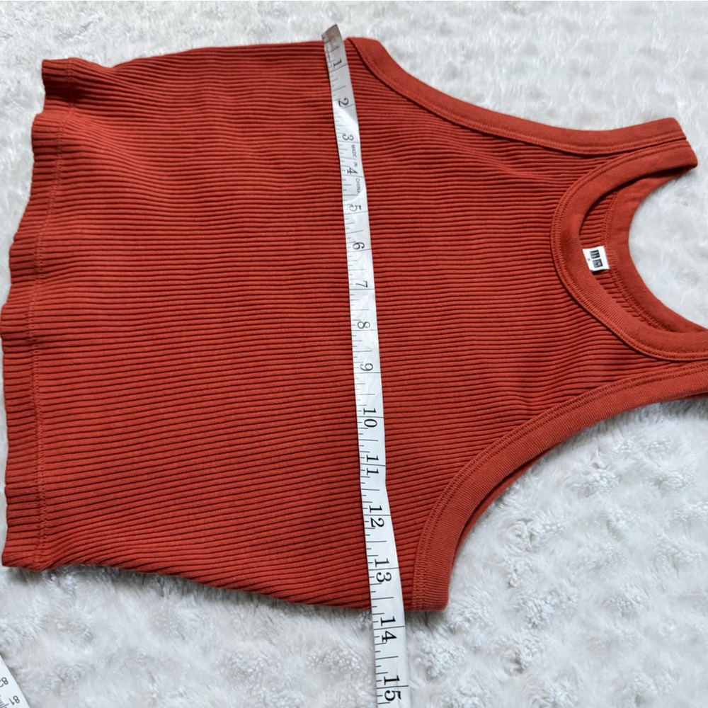 Rust Ribbed Tank Top - Picture 7 of 7